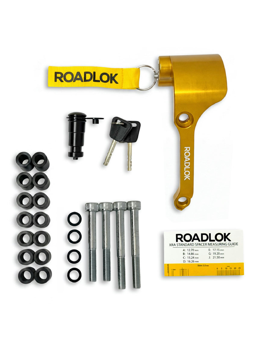 RoadLok XRA Eurosport 100 mm, oikea — kulta